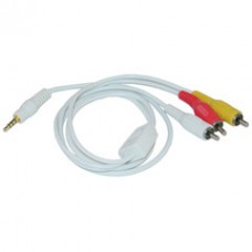3.5mm AV Audio Video Cable for iPod, 6 foot