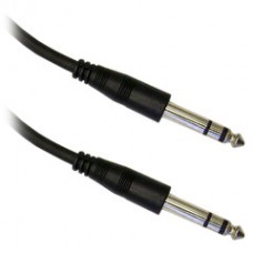 1/4 inch Stereo Audio Patch Cable, 1/4 Male, 15 foot
