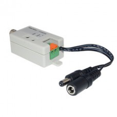 Active Video Balun, Female BNC Connector to Bare Wire Terminals, Camera Side