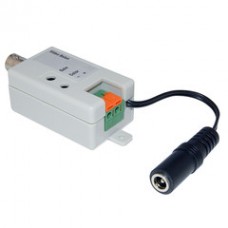Active Video Balun, Female BNC Connector to Bare Wire Terminals, Monitor/DVR Side