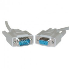 Serial Extension Cable, DB9 Male to DB9 Female, RS-232, UL rated, 9 Conductor, 1:1, 1 foot