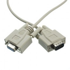 Null Modem Cable, DB9 Male to DB9 Female, UL rated, 8 Conductor, 10 foot