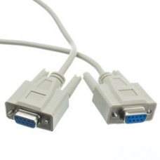 Null Modem Cable, DB9 Female, UL rated, 8 Conductor, 6 foot