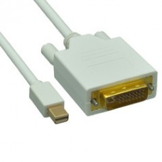 Mini DisplayPort to DVI Video Cable, Mini DisplayPort Male to DVI Male, 6 foot