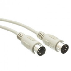AT Keyboard Cable, Din5 Male, 5 Conductor, Straight, 6 foot
