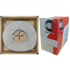 Shielded Security/Alarm Wire, White, 22/6 (22AWG 6 Conductor), Stranded, CMR / Inwall rated, Pullbox, 1000 foot