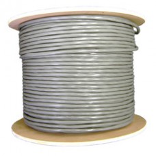 Shielded Security/Alarm Wire, Gray, 18/6 (18AWG 6 Conductor), Stranded, CM / Inwall rated, Spool, 1000 foot