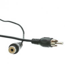 RCA Audio / Video Extension Cable, RCA Male to RCA Female, 6 foot