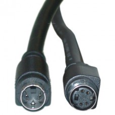 S-Video Extension Cable, MiniDin4 Male to MiniDin4 Female, 6 foot