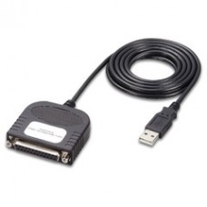 USB to Parallel Printer Adapter Cable, USB Type A to DB25 Female, 6 foot