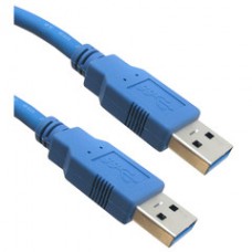 USB 3.0 Cable, Blue, Type A Male / Type A Male, 10 foot