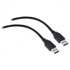USB 3.0 Cable, Black, Type A Male / Type A Male, 10 foot