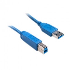 USB 3.0 Printer / Device Cable, Blue, Type A Male to Type B Male, 10 foot