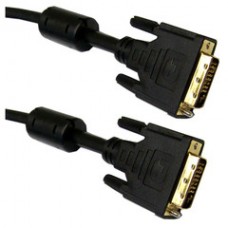 DVI-D Dual Link Cable with Ferrite Bead, Black, DVI-D Male, 2 meter (6.6 foot)