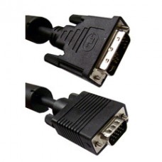 DVI-A to VGA Cable (Analog), Black, DVI-A Male to HD15 Male, 3 meter (10 foot)