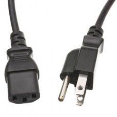 Computer / Monitor Power Cord, Black, NEMA 5-15P to C13, 10 Amp, 1.5 foot