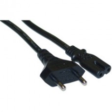 European NoteBook Power Cord, Europlug or CE 7/7 to C7, Non-Polarized, VDE Approved, 6 foot