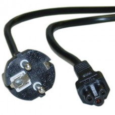 European Notebook/Laptop Power Cord, Europlug or CE 7/7 to C5, Polarized, VDE Approved, 6 foot