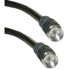 3 foot Black F-pin RG59 Coaxial Cable