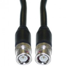 BNC RG59/U Coaxial Cable, Black, BNC Male, 100 foot