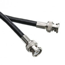BNC RG6 Coaxial Cable, Black, BNC Male, UL rated, 25 foot