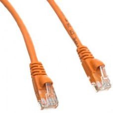 Cat5e Orange Ethernet Patch Cable, Snagless/Molded Boot, 5 foot
