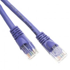 Cat5e Purple Ethernet Patch Cable, Snagless/Molded Boot, 2 foot
