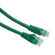 Cat5e Green Ethernet Patch Cable, Snagless/Molded Boot, 4 foot