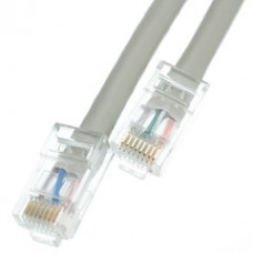 Cat5e Gray Ethernet Patch Cable, Bootless, 4 foot