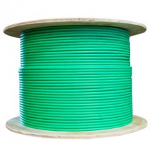 Bulk Shielded Cat5e Green Ethernet Cable, Solid, Spool, 1000 foot