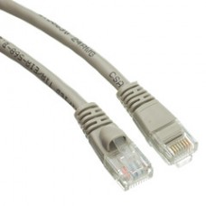Cat6 Gray Ethernet Patch Cable, Snagless/Molded Boot, 50 foot