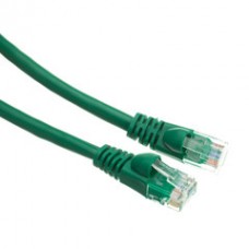 Cat6 Green Ethernet Patch Cable, Snagless/Molded Boot, 1.5 foot