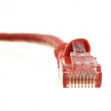Cat6 Red Ethernet Patch Cable, Snagless/Molded Boot, 5 foot