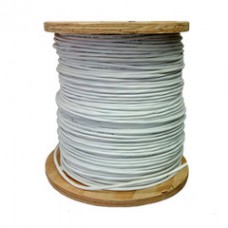 Shielded Plenum Security Cable, White, 16/2 (16 AWG 2 Conductor), Stranded, CMP, Spool, 1000 foot