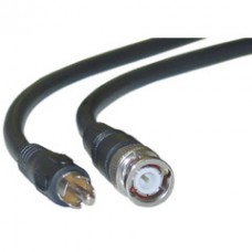 RG59U Coaxial BNC to RCA Video Cable, Black, BNC Male to RCA Male, 75 Ohm, 95% Braid, 6 foot