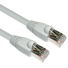 Shielded Cat6a Gray Ethernet Patch Cable, Snagless/Molded Boot, 500 MHz, 5 foot