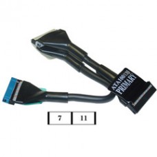 Round Ultra ATA 100/133 IDE Cable, Black, 2 Device, IDC 40 (80 Conductor), 18 inch