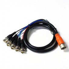 EZ Pull Orange Male to 5 BNC (RGBHV) Male Adapter Cable 3 foot