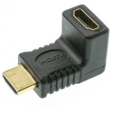 HDMI Right Angle Adapter, HDMI Male to HDMI Female, 90 Degree