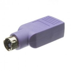 USB to PS/2 Keyboard/Mouse Adapter, Purple, USB Type A Female to PS/2 (MiniDin6) Male