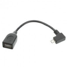 USB OTG Adapter, OTG USB Micro B Male to USB Type A Female, USB On The Go, Right Angle
