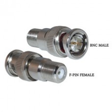 F-pin Female to BNC Male Adapter