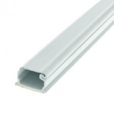 1.25 inch Surface Mount Cable Raceway, White, Straight 6 foot Section