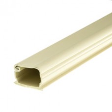 1.75 inch Surface Mount Cable Raceway, Ivory, Straight 6 foot Section