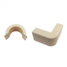 3/4 inch Surface Mount Cable Raceway, Ivory, Outside Elbow, 90 Degree