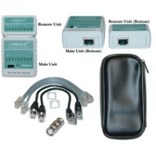 LANtest-E Wire Mapping Cable Tester, Tests Cat5e, Cat6, Cat6a, Coaxial (BNC) and Telephone runs