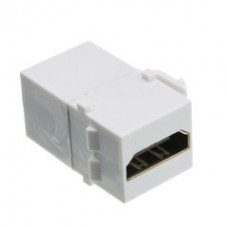 Keystone Insert, White, HDMI Female Coupler