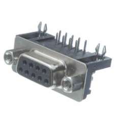 DB9 Right Angle Female Connector, Solder Type
