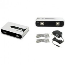 USB 2.0 Manual Sharing Switch, 2 PC to 2 USB 2.0 Device (Crossover)