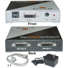 Gefen 2 Way DVI Splitter and Distribution Amplifier for PC, Dual Link